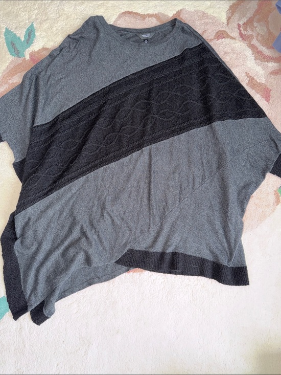 Simply Vera Vera Wang Sweaters - Simply Vera Vera Wang Charcoal Knit Batwing Sweater Top